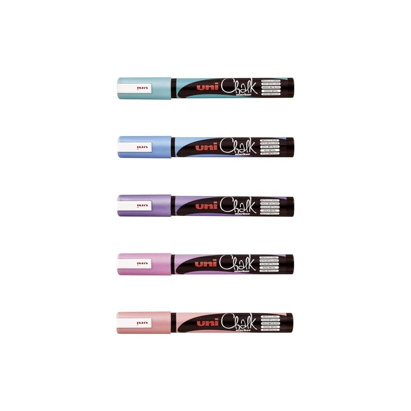 Uni-Ball 186209 Window and Chalk Marker with Bullet Tip, PWE-5M,
