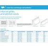 TIMCO 1208W Timloc 9x3 Plastic Internal Hit and Miss Grille