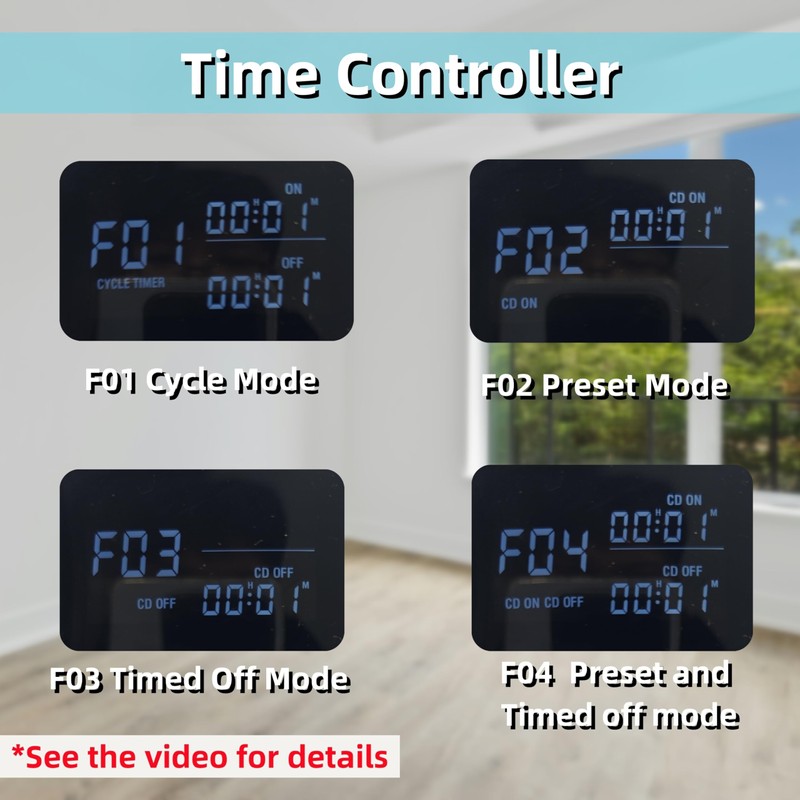 Decruil Digital Temperature Controller, Plug in Thermostat Outlet, 1800W 15A