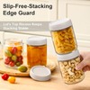 NETANY 6-pack 16oz Glass jars with Airtight Lids, Overnight Oats