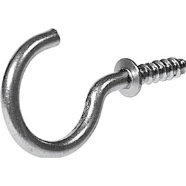 Hillman Cup Hooks Nickel 7/8 Inch" 8 Pack 122237
