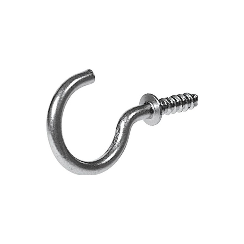 Hillman Cup Hooks Nickel 7/8 Inch" 8 Pack 122237