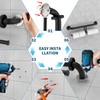24 Inch Grab Bar w/Double Toilet Paper Roll Holder Black,