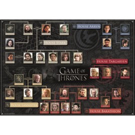 Jumbo Game of Thrones - Series 5 Family Tree 1000 piece Jigsaw Puzzle