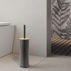 Gedy Kenta Spazzolino da Pavimento Nero Opaco Bamboo