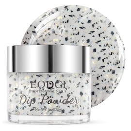 EODCI Dipping Powder 28 g, White Eggshell Dipping Powder for Nail Art Starter, Manicure DIY Home Salon Long Lasting Winter Dip Nail Powder Design, No Nail Lamp Required
