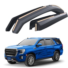 Goodyear Shatterproof in-Channel Window Deflectors for GMC Yukon 2021-2026, Rain Guards, Window Visors for Cars, Vent Deflector, Car Accessories, 4 pcs - GY007858
