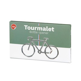 Balvi Tourmalet Bottle Opener Silver in the Shape of a Bicycle Metal