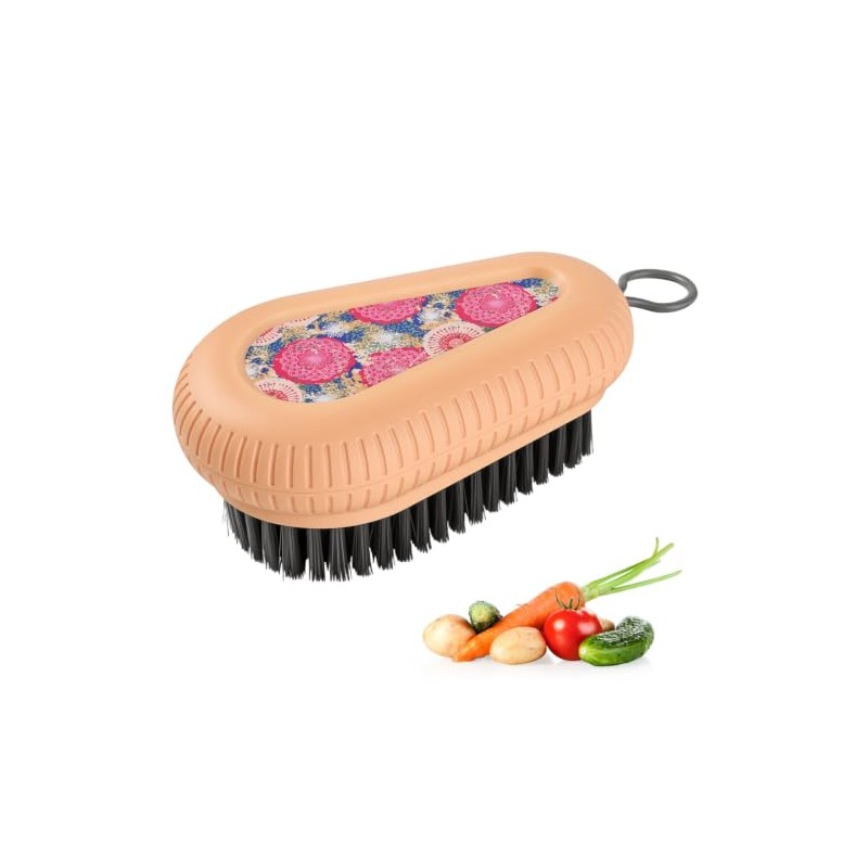 Fruit and Vegetable Brush, Multi-Purpose Produce Scrubber Brush with Non-Slip