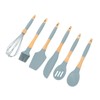 Silicone Cooking Utensils 6 Piece Silicone Utensil Set Durable Wooden
