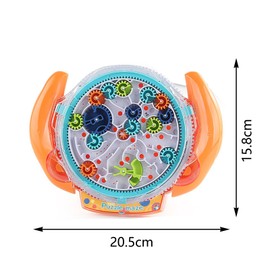 3D Maze Maze Puzzle Games for Children Aged 4-8 Years, Cool Spaceship Maze Toy with Two Steel Balls, Challenges Games (Orange)