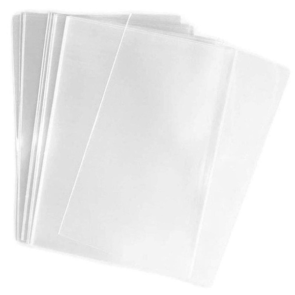 50PCS 11" x 14" inch (1.2 mil Thick) Large Clear Flat Cello/Cellophane Sealable OPP Plastic Disposable Bag For Candies Gift Packing Wrap Party Favors Wedding Treat Home Kitchen Samples Storage