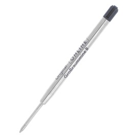 Online Online kompatible Parker Kugelschreiber Ersatzmine, Internationale Standard Großraum Mine, Strichstärke B (breit), dokumentenecht, wasserfest, 1 Stück, Kugelschreibermine in schwarz