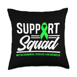 Support Squad Mitochondrial Disease Awareness Throw Pillow