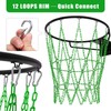 KingDolly Metal Chain Basketball Net - 18" Universal Fit, Rust-Proof
