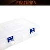 MroMax Component Storage Box - PP Electronic Component Containers Tool