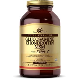 Solgar Extra Strength Glucosamine Chondroitin MSM With Ester-C 180 Tablets