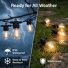 Solar String Lights Outdoor Waterproof, 21FT G50 LED Shatterproof Bulbs