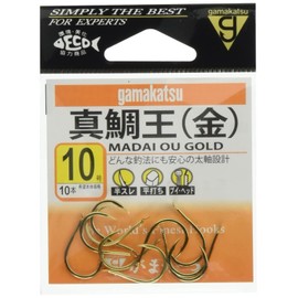 Gamakatsu Madai O Hook Gold No. 10 Fishing Hooks