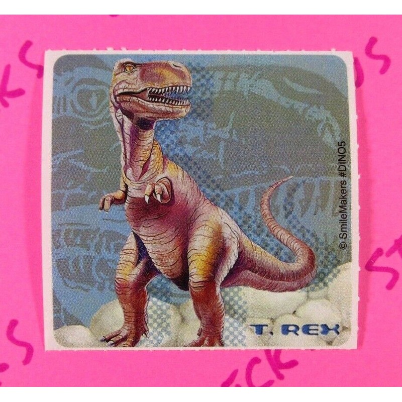 Smile Makers Dinosaurs Lot Of 5 Stickers