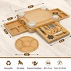 CAWIU Charcuterie Board with Lid – Large Bamboo Cheese Board