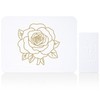 Stone Dish Drying Mat for Kitchen Counter, Glittery Resin Rose