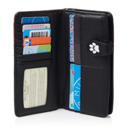 Shagwear Wallet Money Purse for Boys Women Girls Large Designs Black