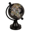 Decorative Globe, Plastic, Black, Approx. 8 x 10 x 15.5