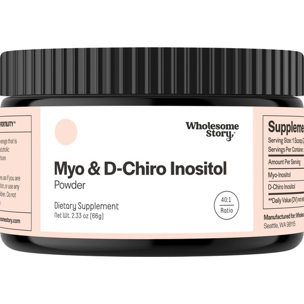 Wholesome Story Inositol Supplement Powder | Myo-Inositol & D-Chiro Inositol