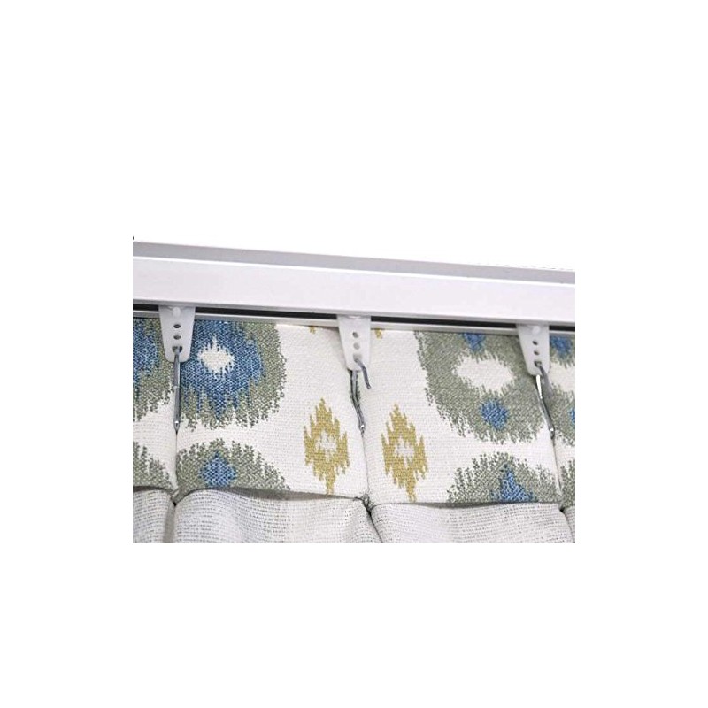 Kirsch 94004 Hand Draw Ceiling Mount Curtain Track Set (4'-White)