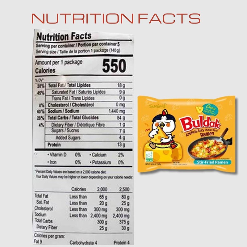 Samyang Buldak Hot Chicken Spicy Ramen Korea Instant Packaged Noodles,4.94
