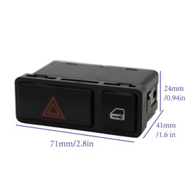 TAKPART Hazard Switch Locking Switch Central Locking for E46 E53 E85 325 61318368920