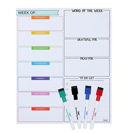 Mr. Pen- Magnetic Dry Erase Weekly Calendar for Fridge, 14.7 x 11.8", Weekly Dry Erase Board, Weekly Whiteboard, Magnetic Weekly Calendar for Fridge, Weekly Planner White board.