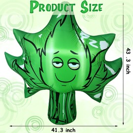Libima 3.6 ft 420 Inflatable Decor Giant LED Leaves Blow Outdoor Decoration for 420 Party Adult Parties Birthday Carnivals and More