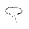 8.0" Redesigned - 8mm Satin Locking Anklet, Locking Bracelet, Elliptical