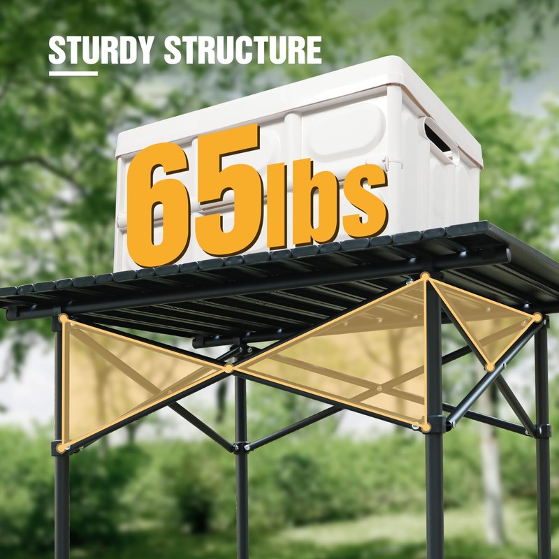 REDCAMP Roll Up Camping Tables That Fold Up, Lightweight Portable