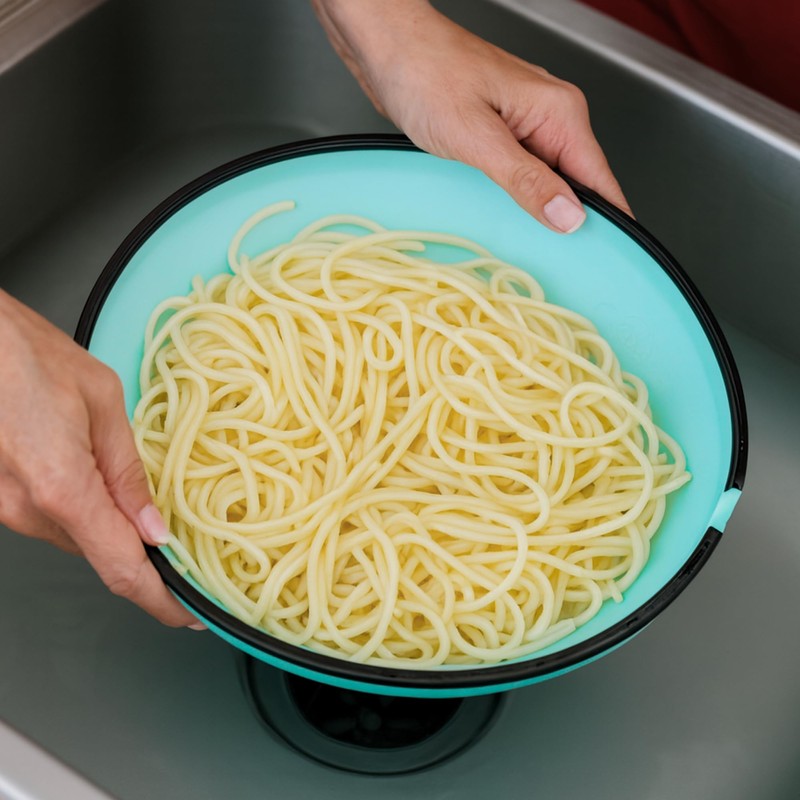 BUUBLE Ultimate Grease Drainer & Food Strainer (Aqua) Premium Heat-Resistant