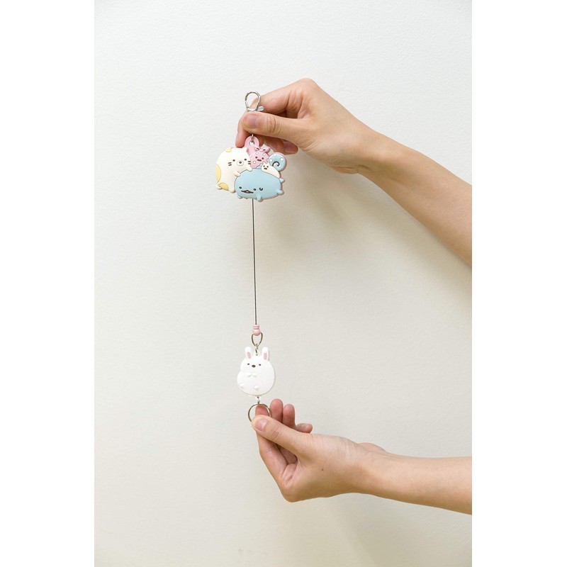 Sumikko Gurashi Reel Key Chain Shirokuma Falling