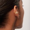LADYGD Ear Cuff Earrings for Women 14K Gold Plated Cubic
