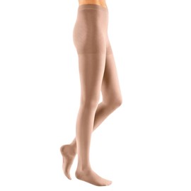 Kompressionsstrümpfe mediven elegance - AT Strumpfhose / KKL2 / IV / caramel / geschl. Spitze / normal / ohne Haftband