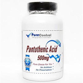 Pantothenic Acid 500mg // 200 Capsules // Pure // by PureControl Supplements