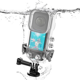 Waterproof Case for Insta360 X3 Action Camera, 45m Dive Housing Case for 360 X3, Protective Underwater Shell with Bracket Mount Adapter Accessories