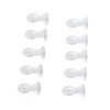 10pcs Hearing Amplifier Dome Silicone Ear Tip Earplug Replacement Accessory
