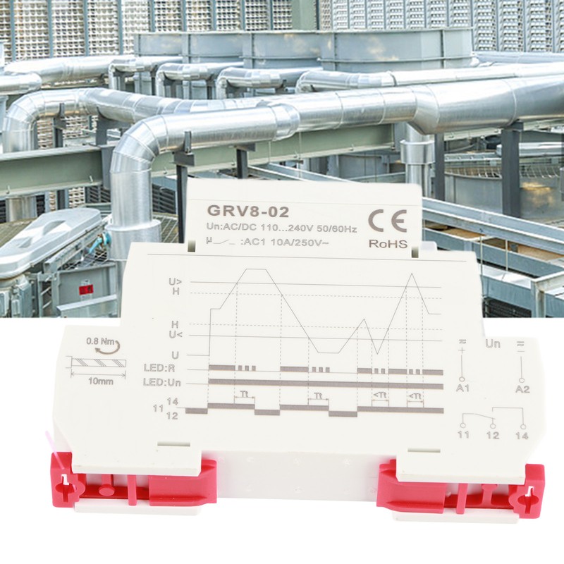 GRV8-02 Single phase Voltage Control Monitoring Relay Over Voltage Protection