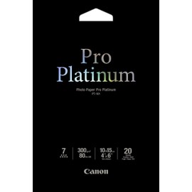 Canon PT-101 – Pro Platinum Photo Paper, 10 x 15 cm, 20 Sheets