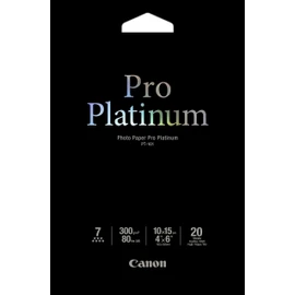 Canon PT-101 – Pro Platinum Photo Paper, 10 x 15 cm, 20 Sheets