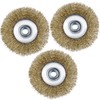 AOMIKITSTU Pack of 3 Disc Brush, 115 x M14 x