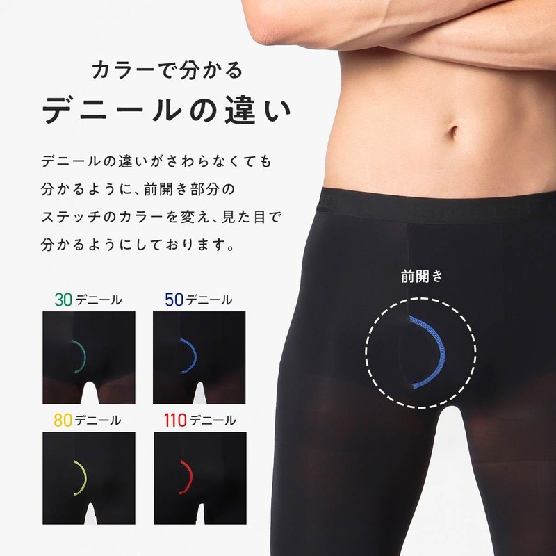 Naiguy Men's Tights, Stockings, Thin Pantyhose Material, Men's Tights, Smooth