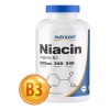 Vitamina B3 Niacin 500mg 240ct Sabor Sin Sabor