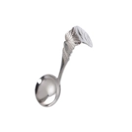 GRÄWE East Frisian Cream Spoon, Stainless Steel, Rose Decor Series